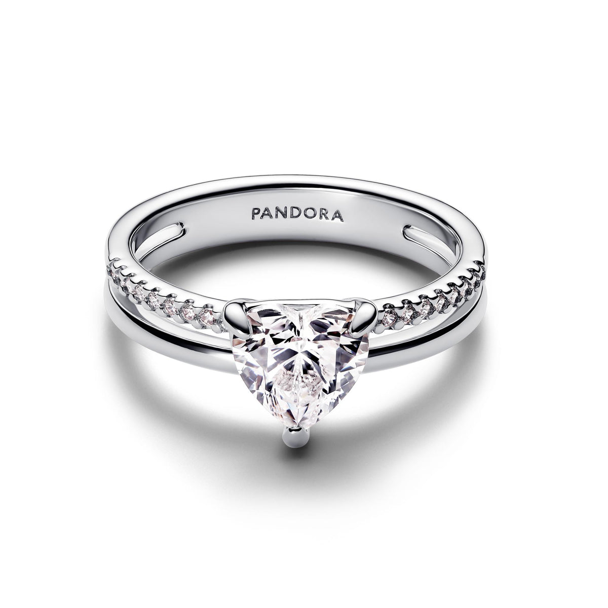 Pandora Timeless Bague Cœur Anneau Double 193100C01