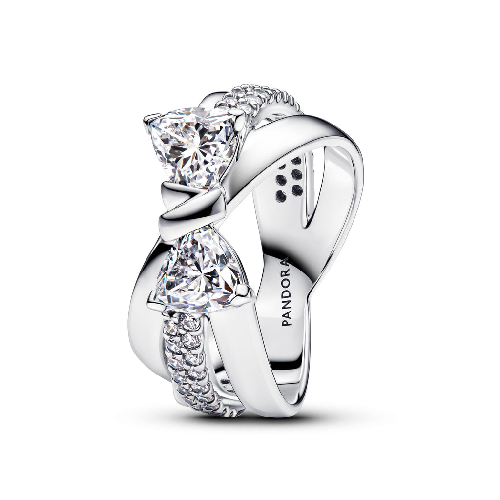 Pandora Timeless Bague Croisée Nœud Scintillant 193553C01