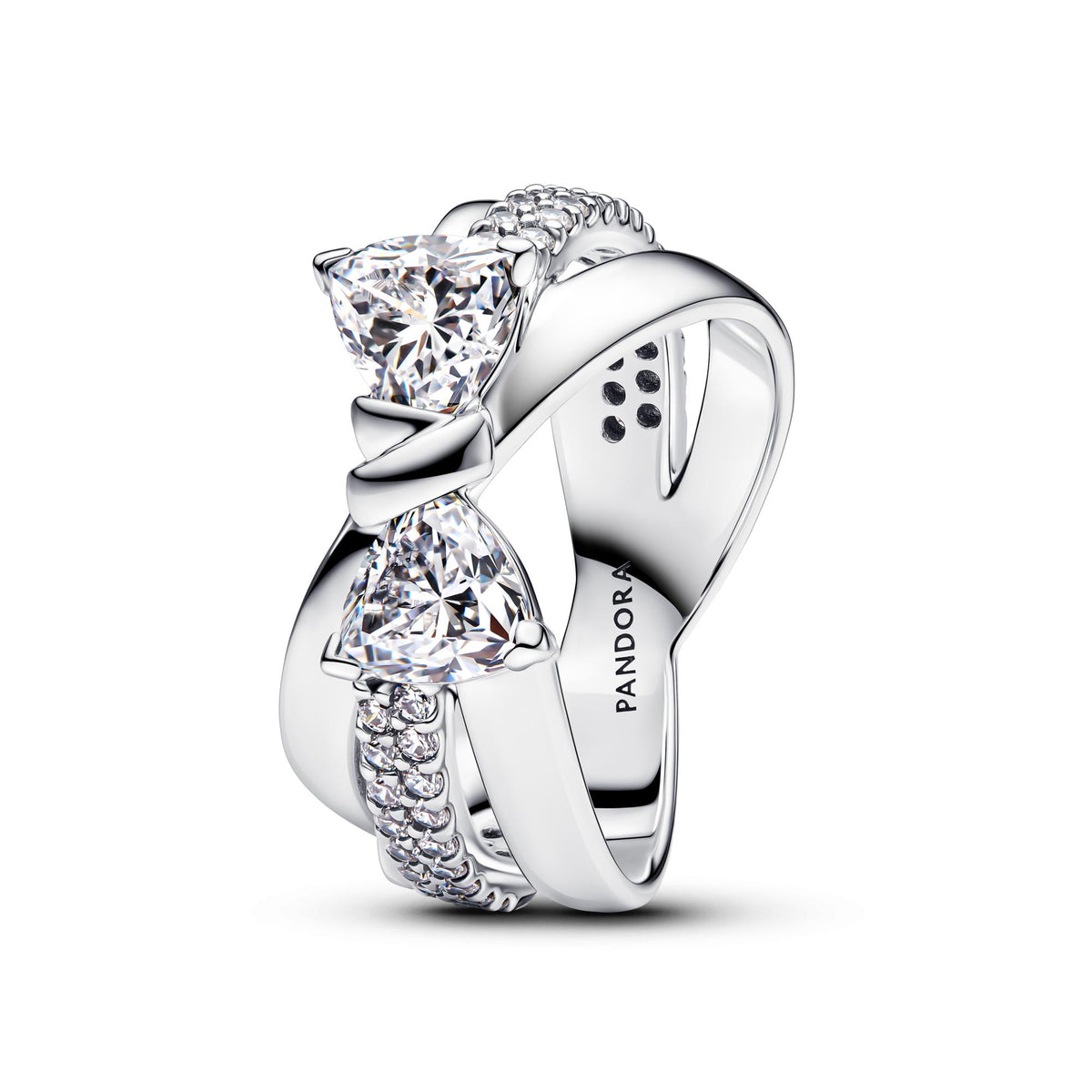 Pandora Timeless Bague Croisée Nœud Scintillant 193553C01