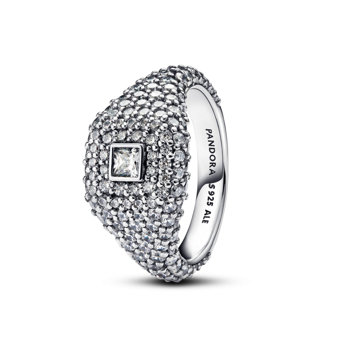 Pandora Timeless Bague Cocktail Carrée Pavée 193556C01