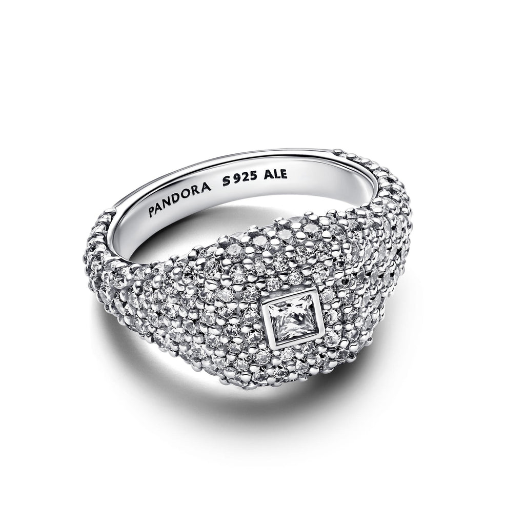 Pandora Timeless Bague Cocktail Carrée Pavée 193556C01