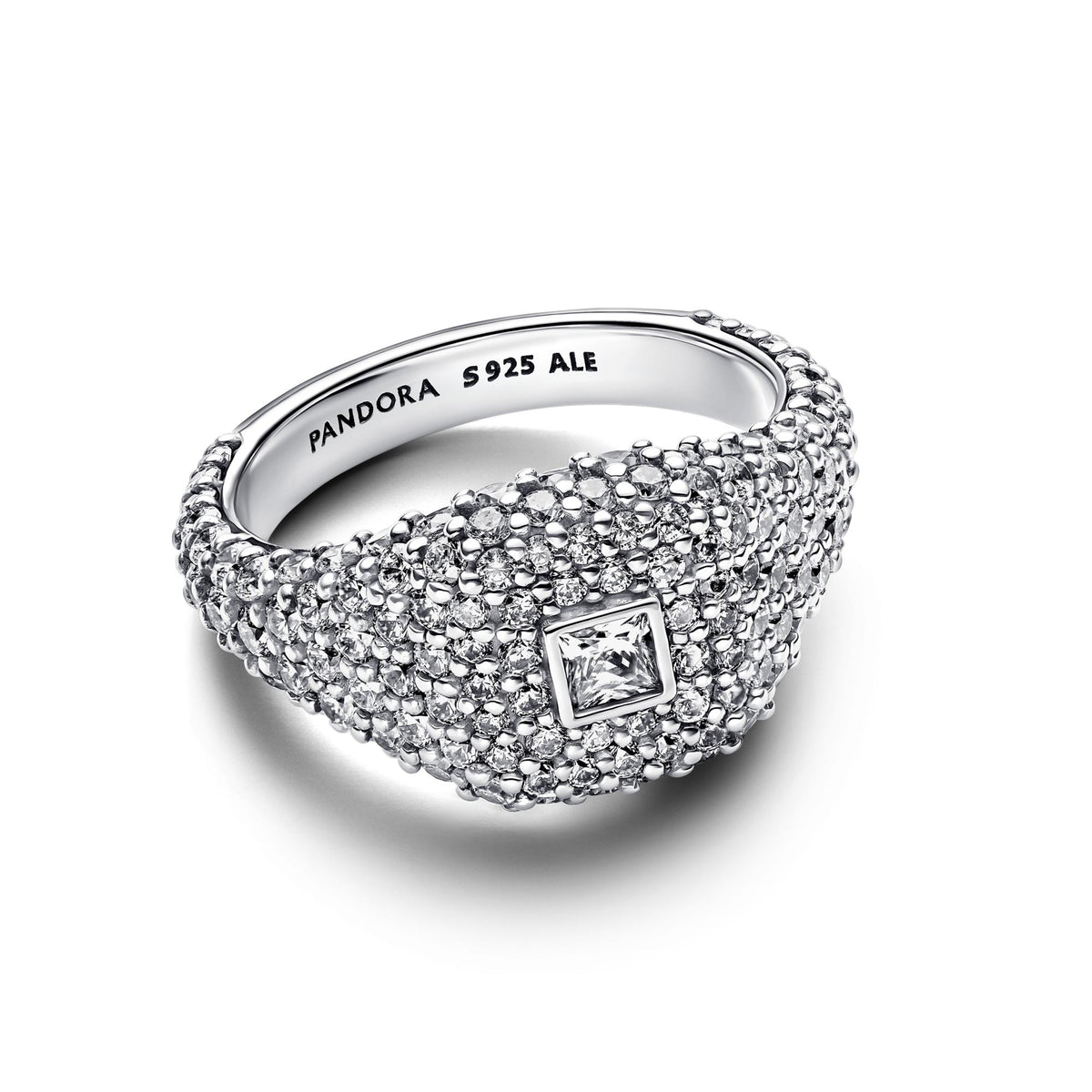 Pandora Timeless Bague Cocktail Carrée Pavée 193556C01