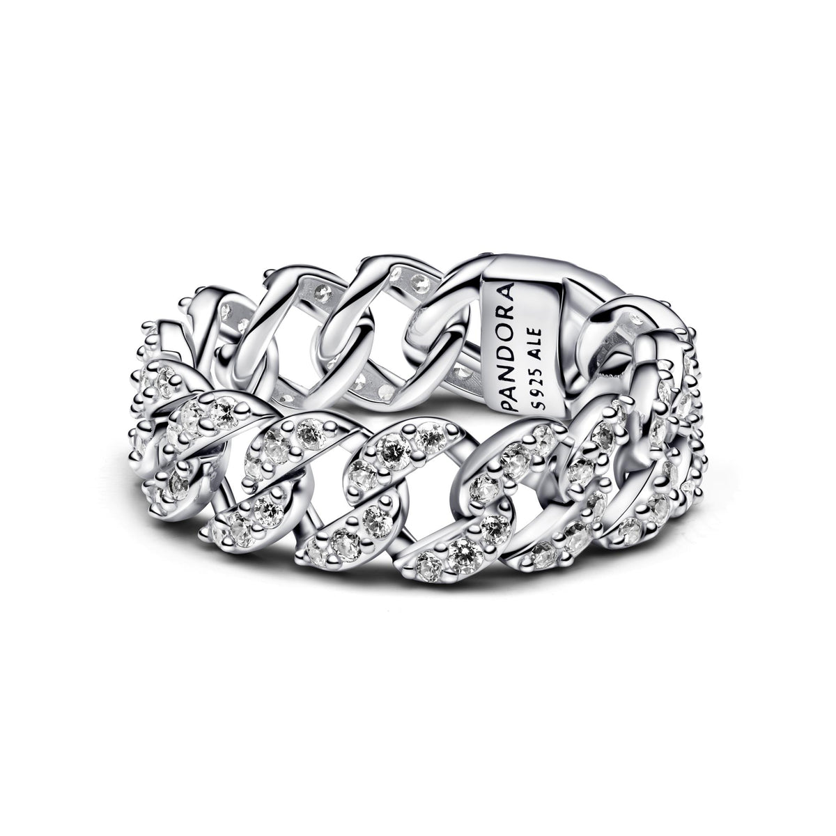 Pandora Timeless Bague Maille Cubaine Pavée 193557C01