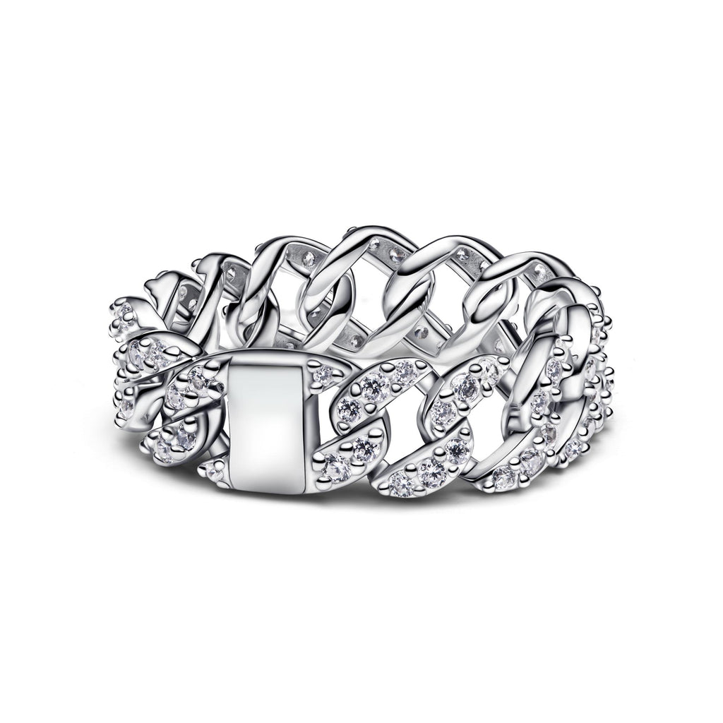 Pandora Timeless Bague Maille Cubaine Pavée 193557C01
