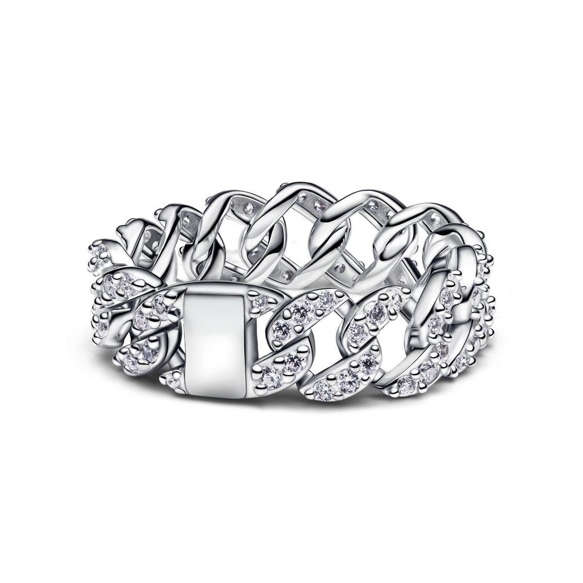 Pandora Timeless Bague Maille Cubaine Pavée 193557C01