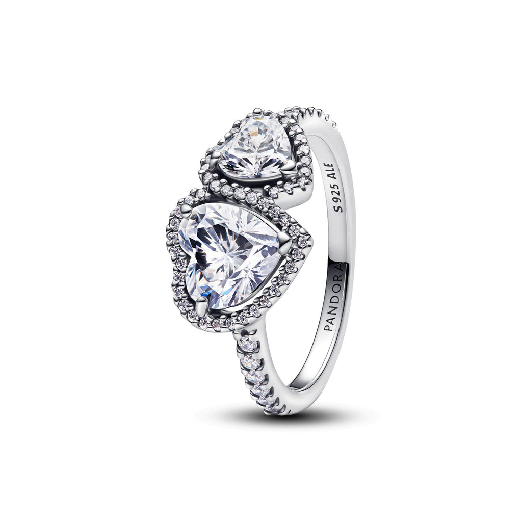 Pandora Timeless Bague Cœurs Halo Scintillant 193659C01