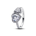 Pandora Timeless Bague Cœurs Halo Scintillant 193659C01