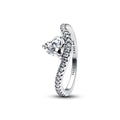 Pandora Timeless Bague Cœur Pavée Ondulée 193661C01