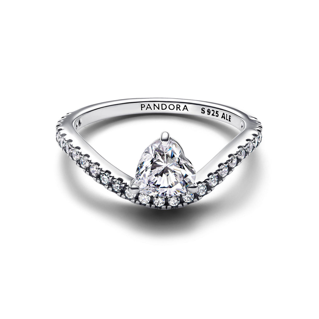 Pandora Timeless Bague Cœur Pavée Ondulée 193661C01