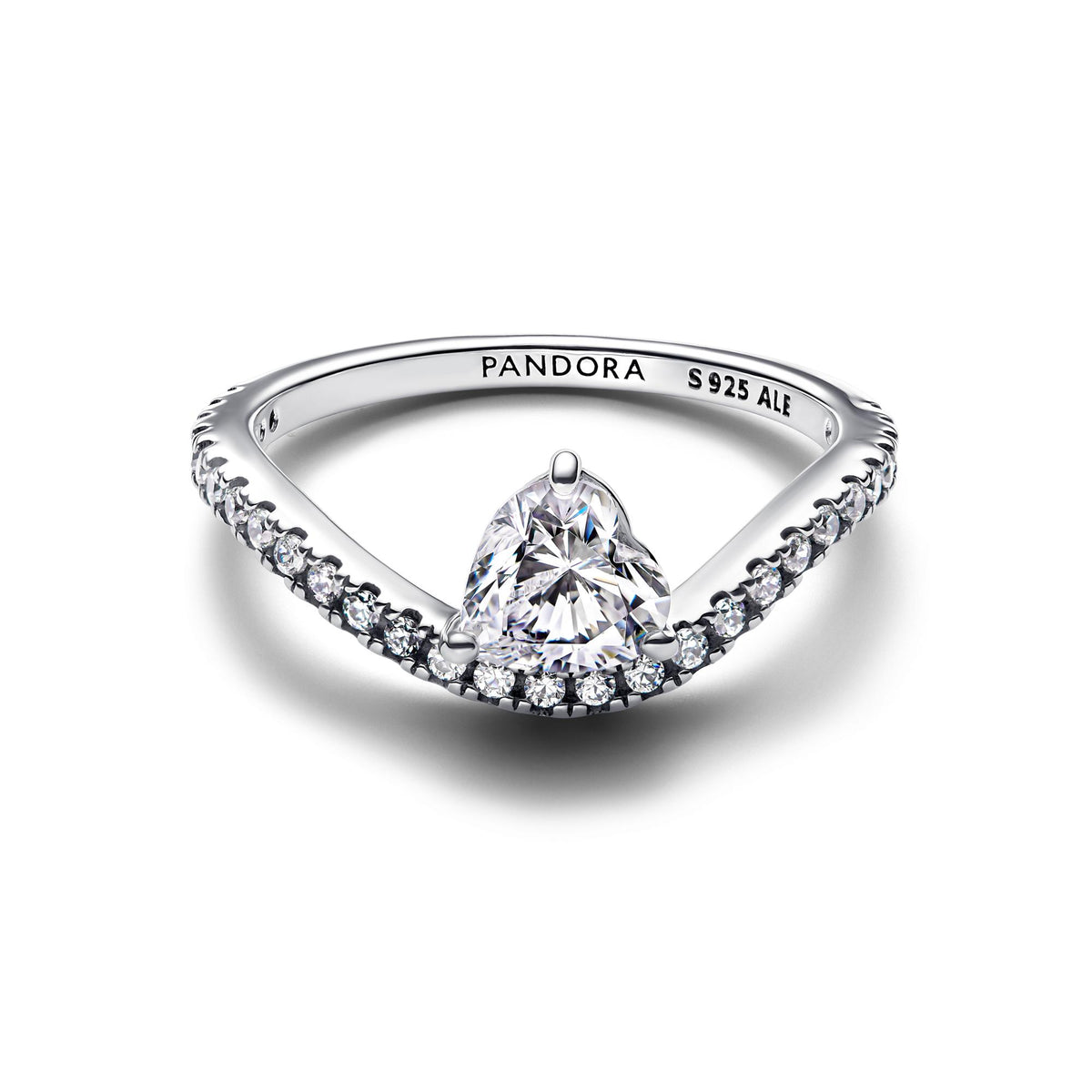 Pandora Timeless Bague Cœur Pavée Ondulée 193661C01