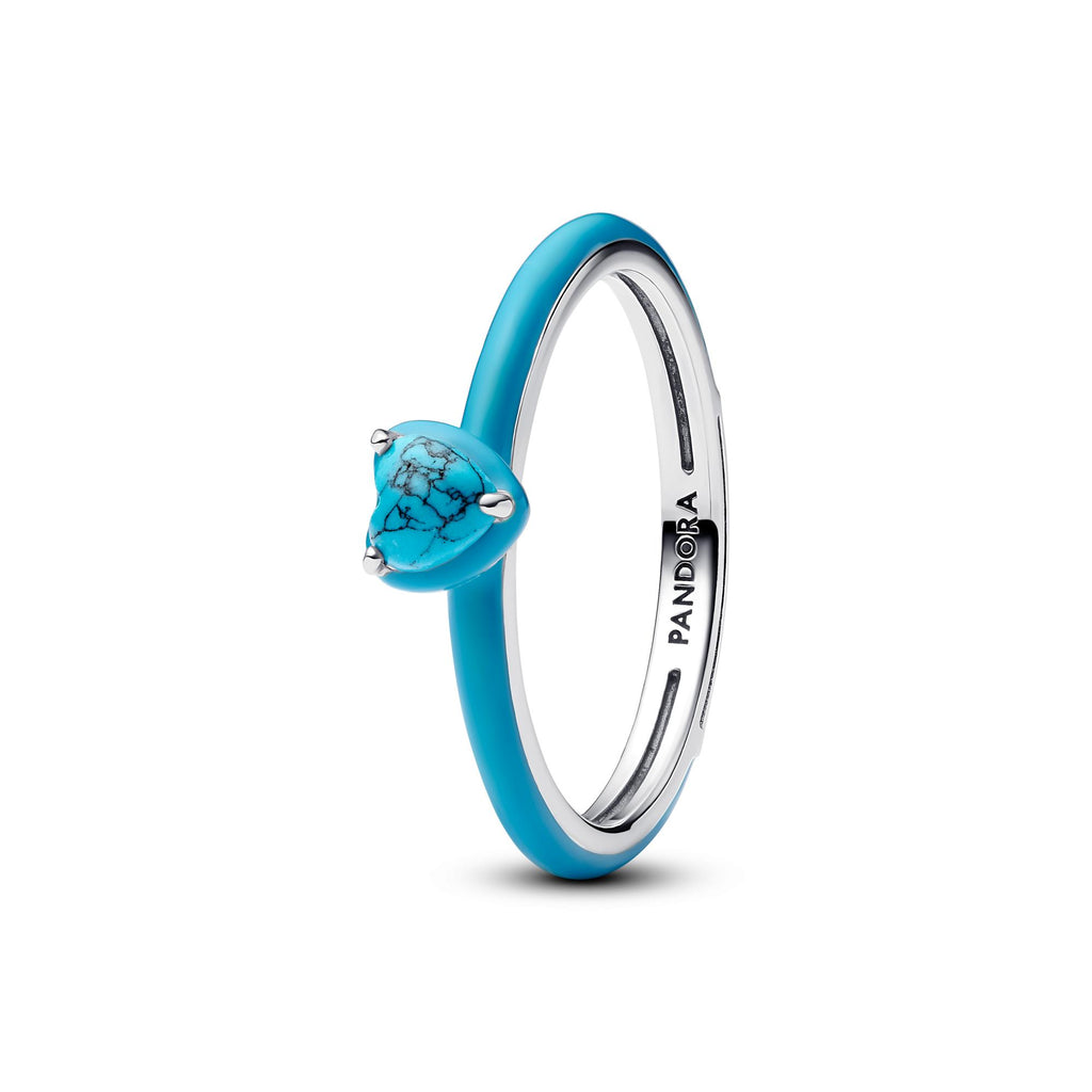 Pandora ME Bague Pierre Cœur Turquoise 193828C01