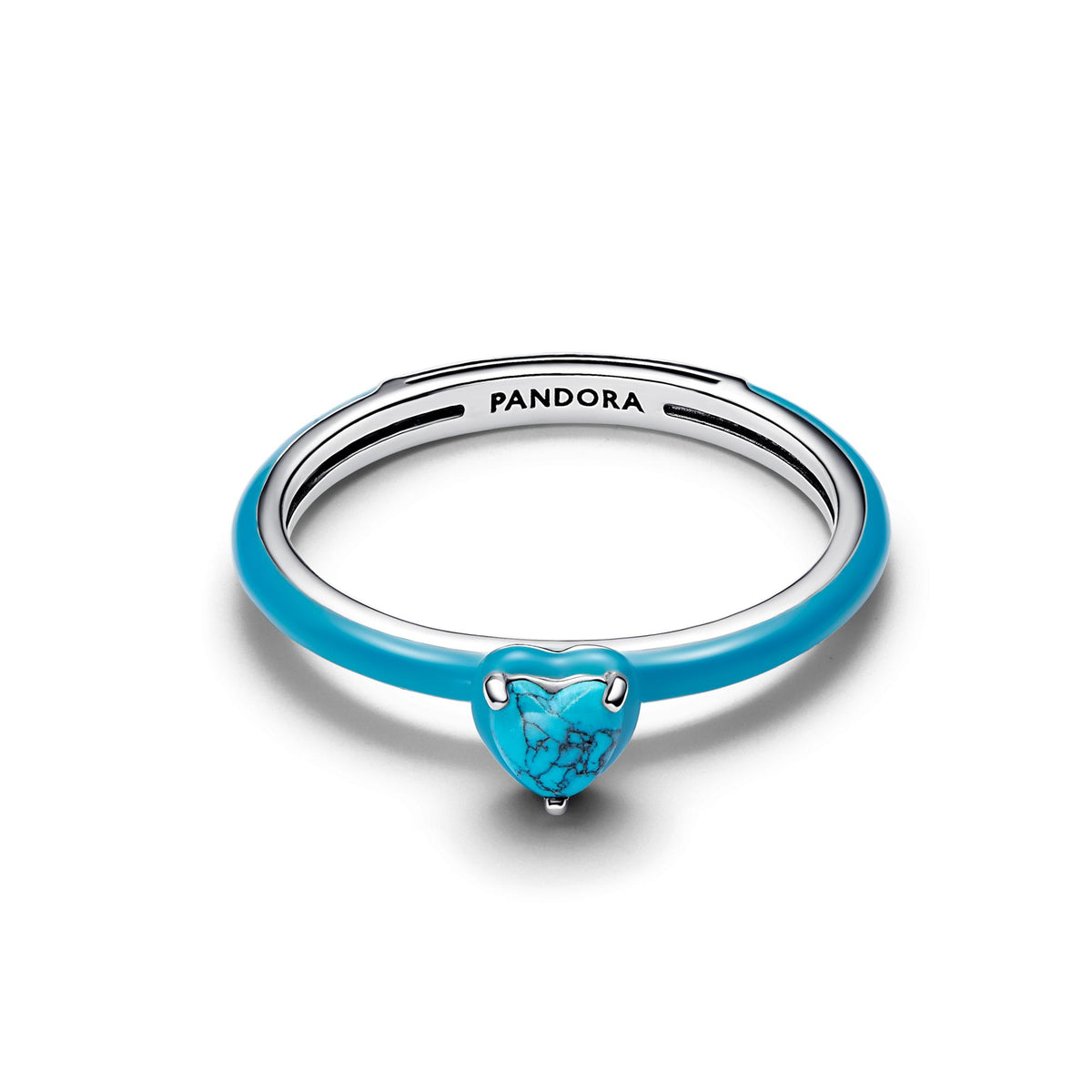 Pandora ME Bague Pierre Cœur Turquoise 193828C01