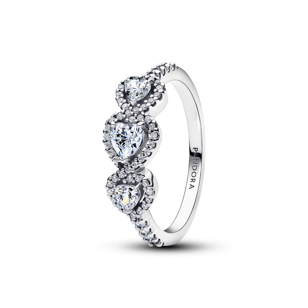 Pandora Timeless Bague Trilogie Cœur Halo 194413C01