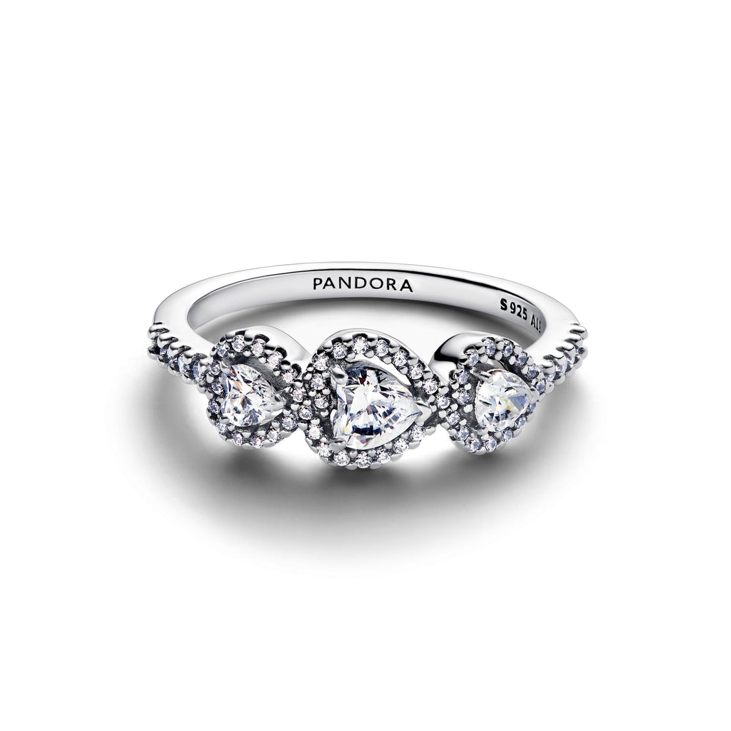Pandora Timeless Bague Trilogie Cœur Halo 194413C01