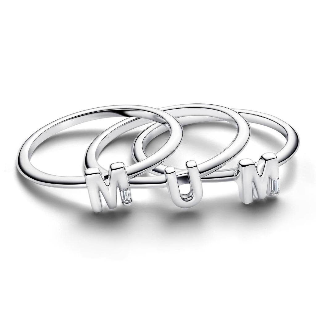 Pandora Moments Bague Séparable Lettres MUM 194458C01