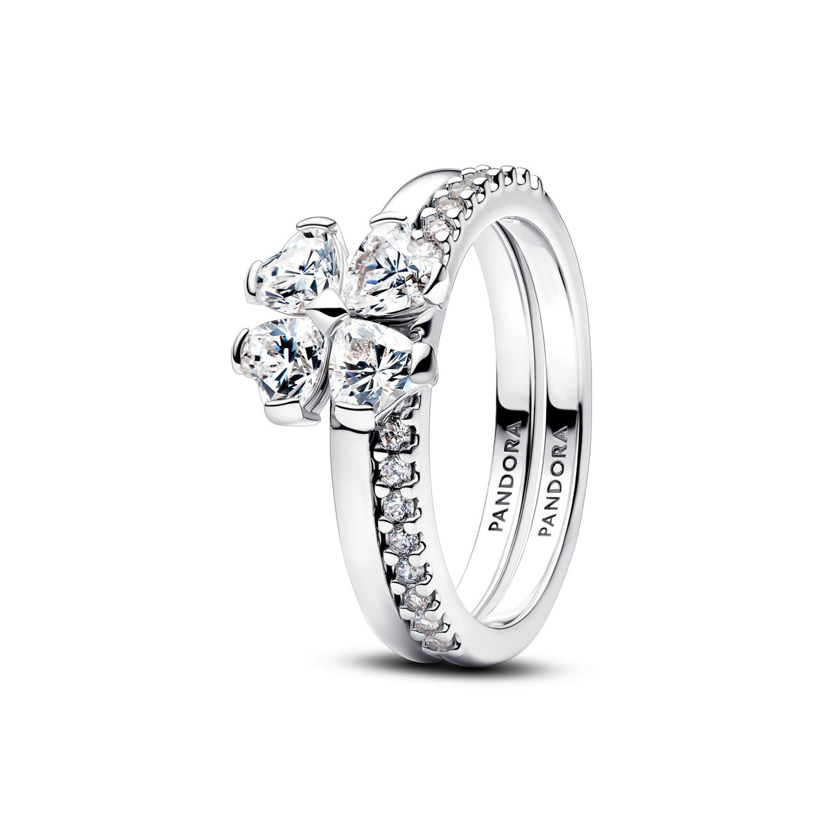 Pandora Timeless Bague Séparable Trèfle à Quatre Feuilles Scintillant 194507C01