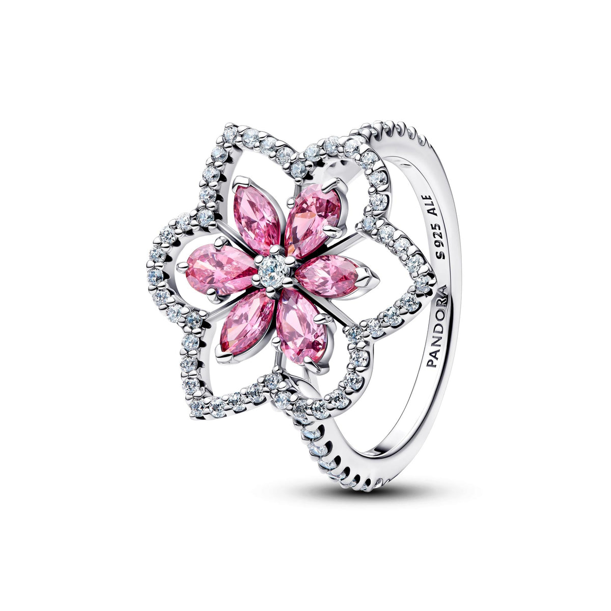 Pandora Timeless Bague de Cocktail Double Fleur 194577C01