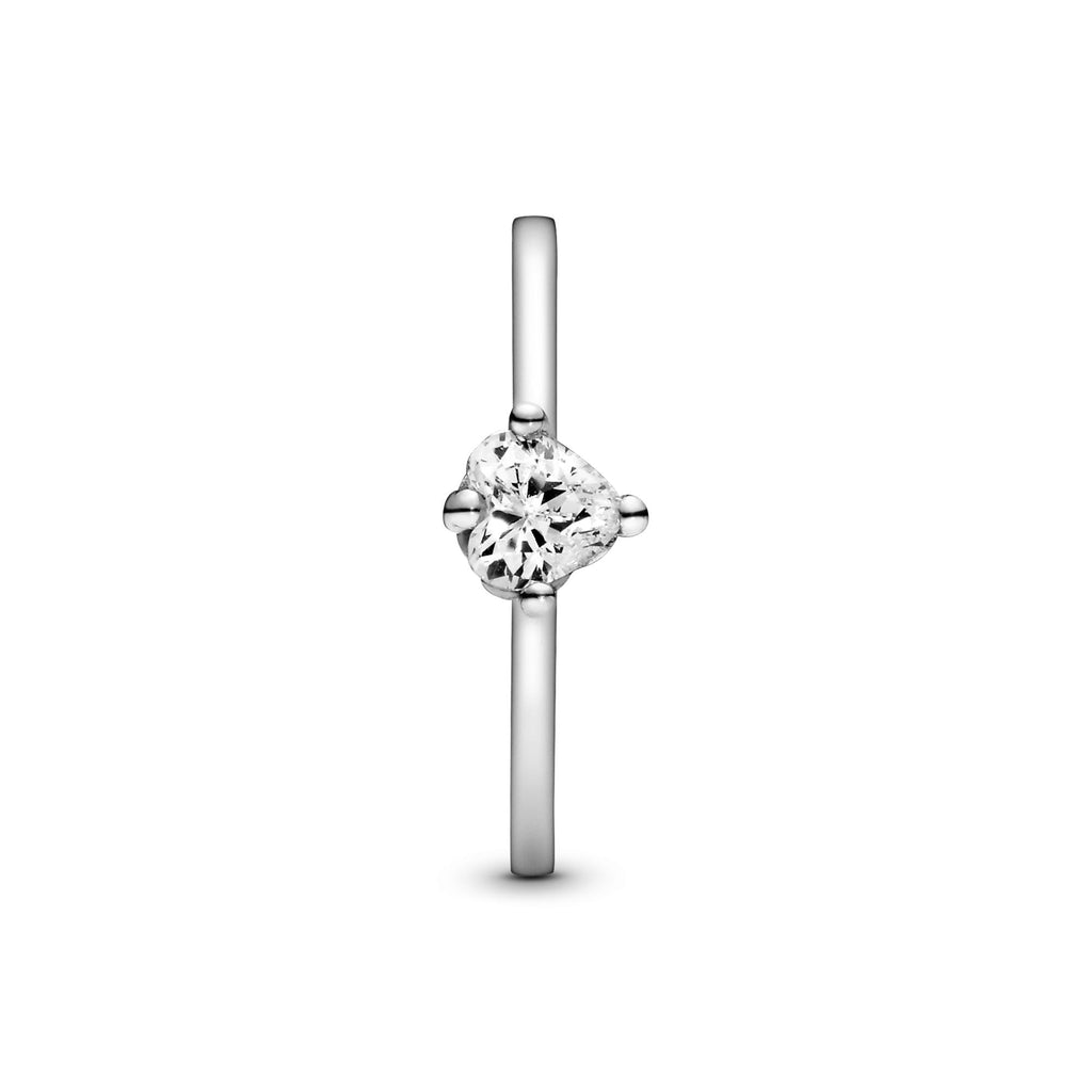 Pandora Moments Bague Solitaire Cœur Incolore 198691C01