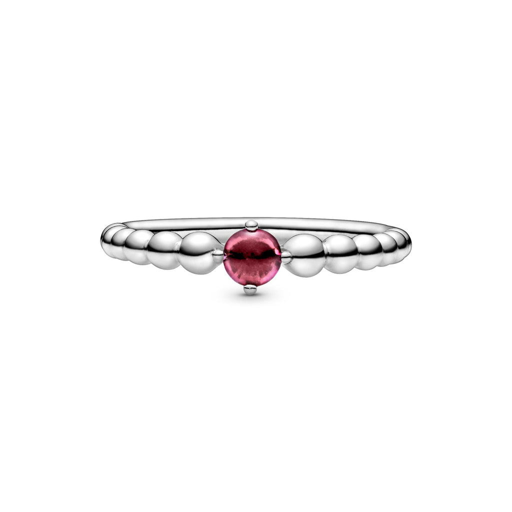 Pandora Moments Bague Perlée Rouge Flamboyant 198867C02-48