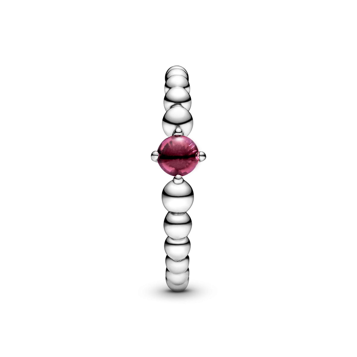 Pandora Moments Bague Perlée Rouge Flamboyant 198867C02-48