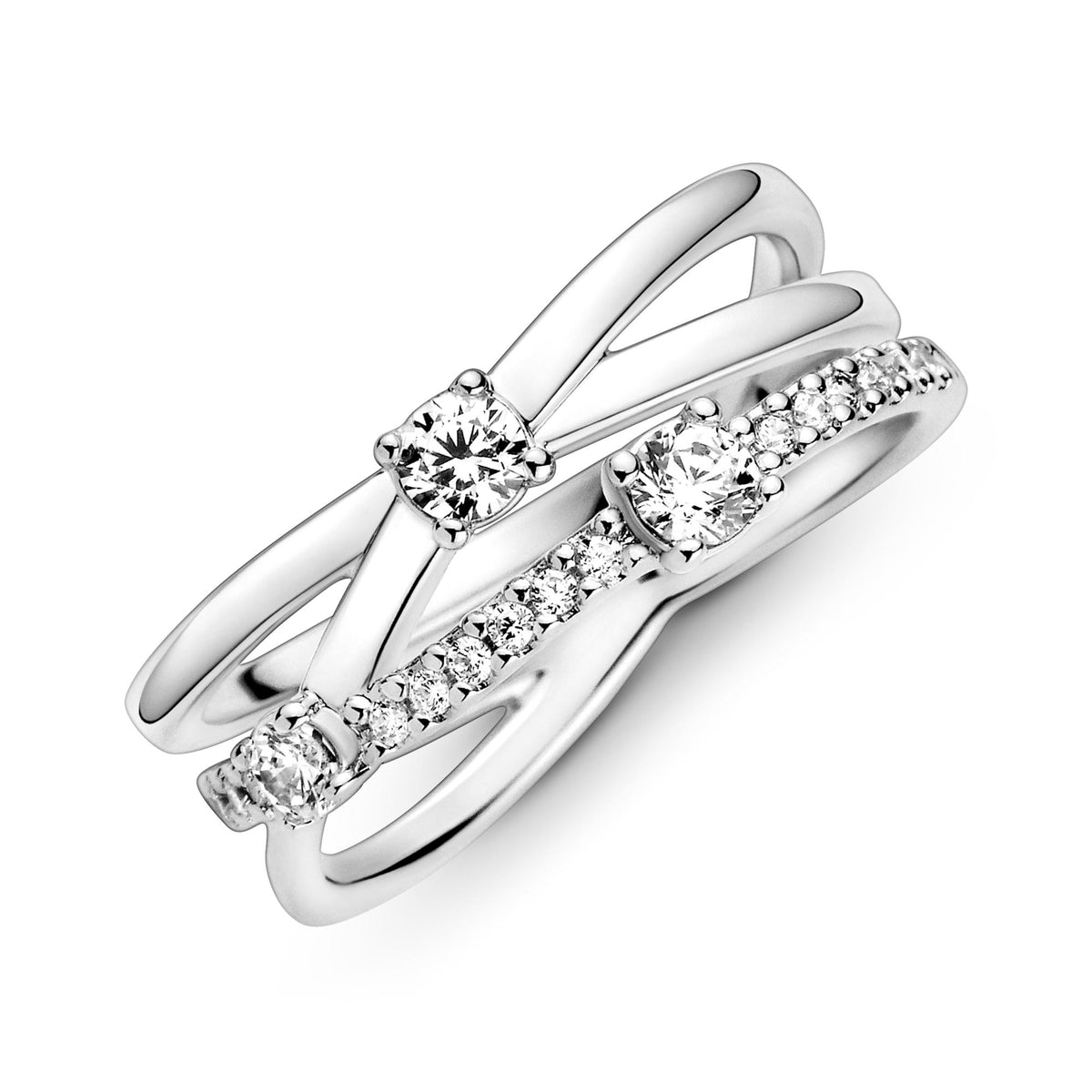 Pandora Timeless Anneau Triple Scintillant 199400C01