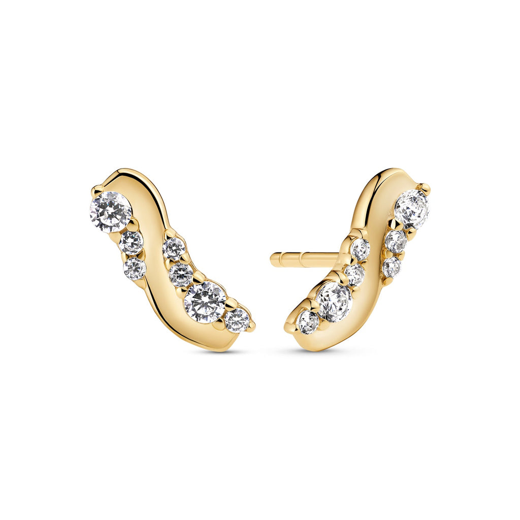 Sif Jakobs Boucles d'oreilles Ellera Waves SJ-E2759-CZ-YG