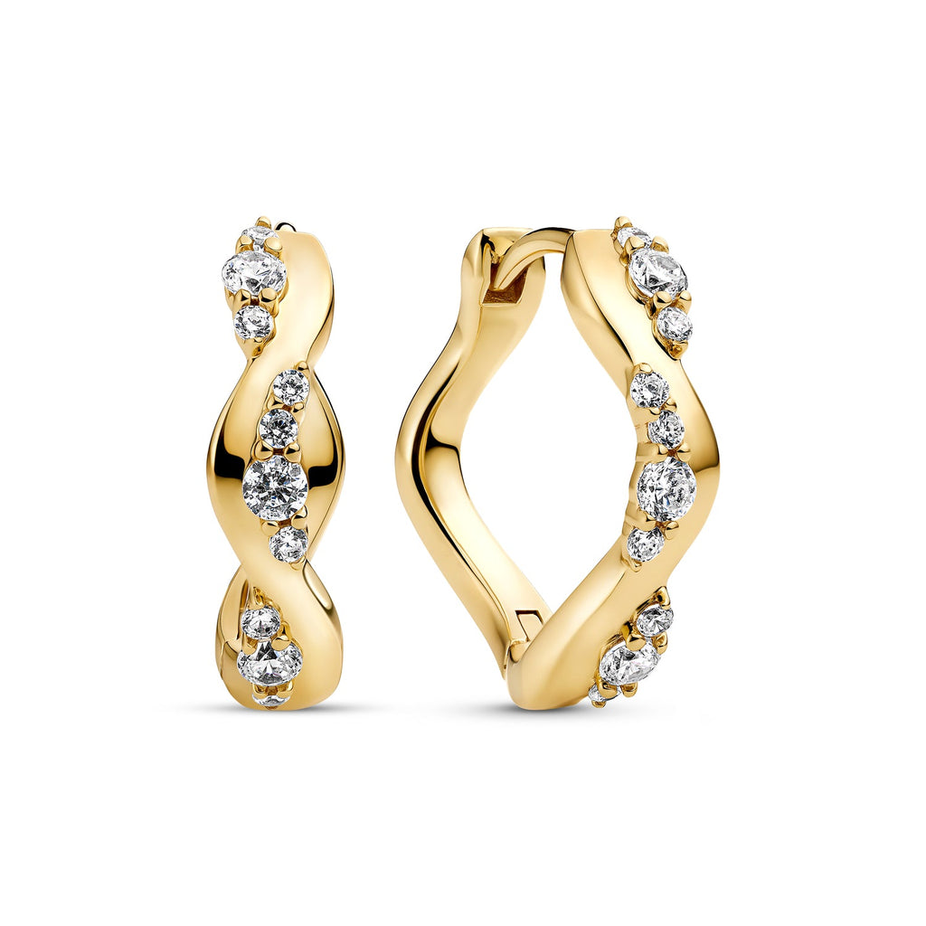 Sif Jakobs Boucles d'oreilles Ellera Waves SJ-E2762-CZ-YG
