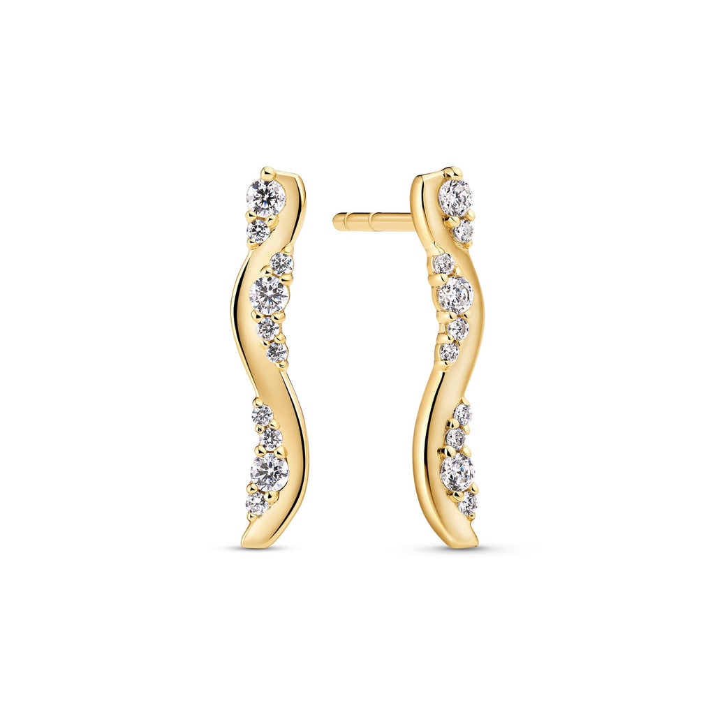 Sif Jakobs Boucles d'oreilles Ellera Waves SJ-E2763-CZ-YG