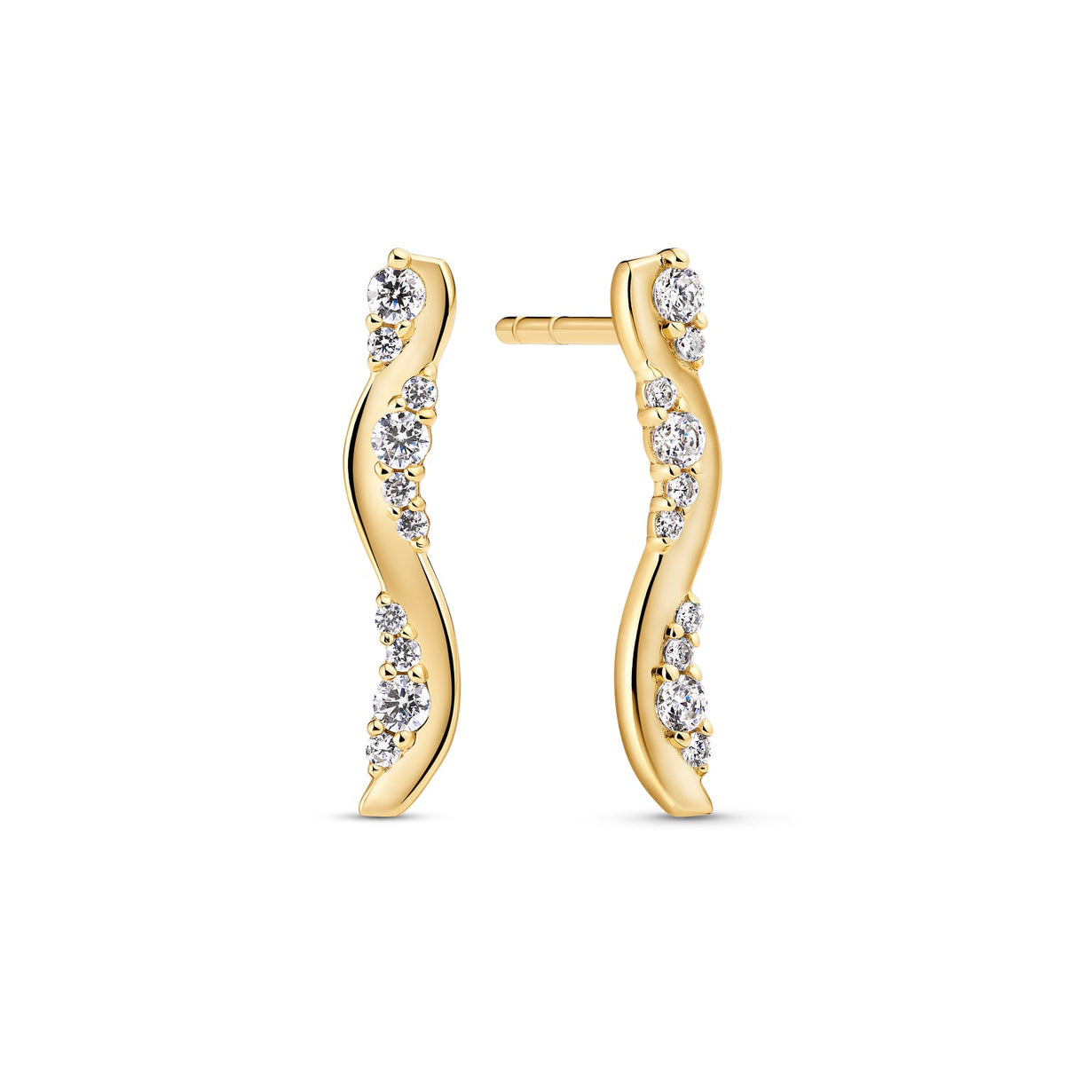 Sif Jakobs Boucles d'oreilles Ellera Waves SJ-E2763-CZ-YG
