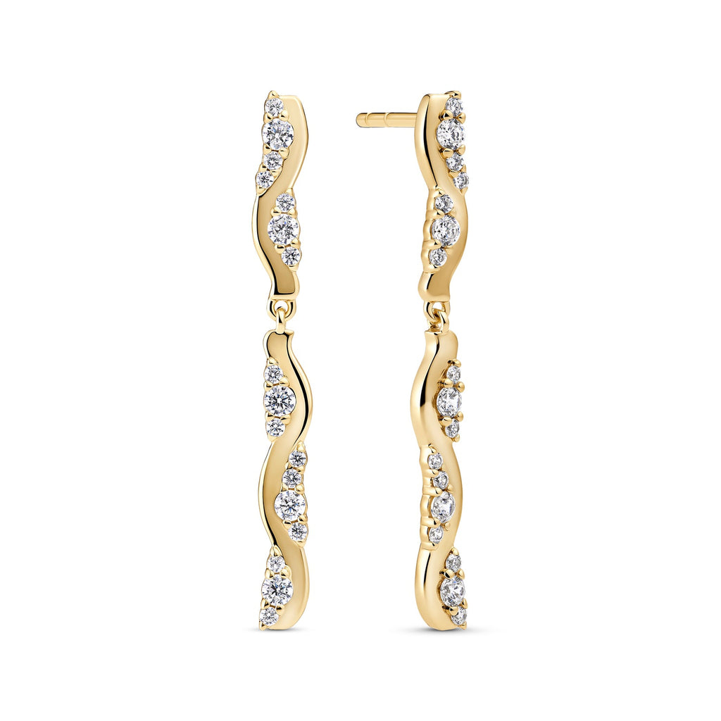 Sif Jakobs Boucles d'oreilles Ellera Waves SJ-E2764-CZ-YG