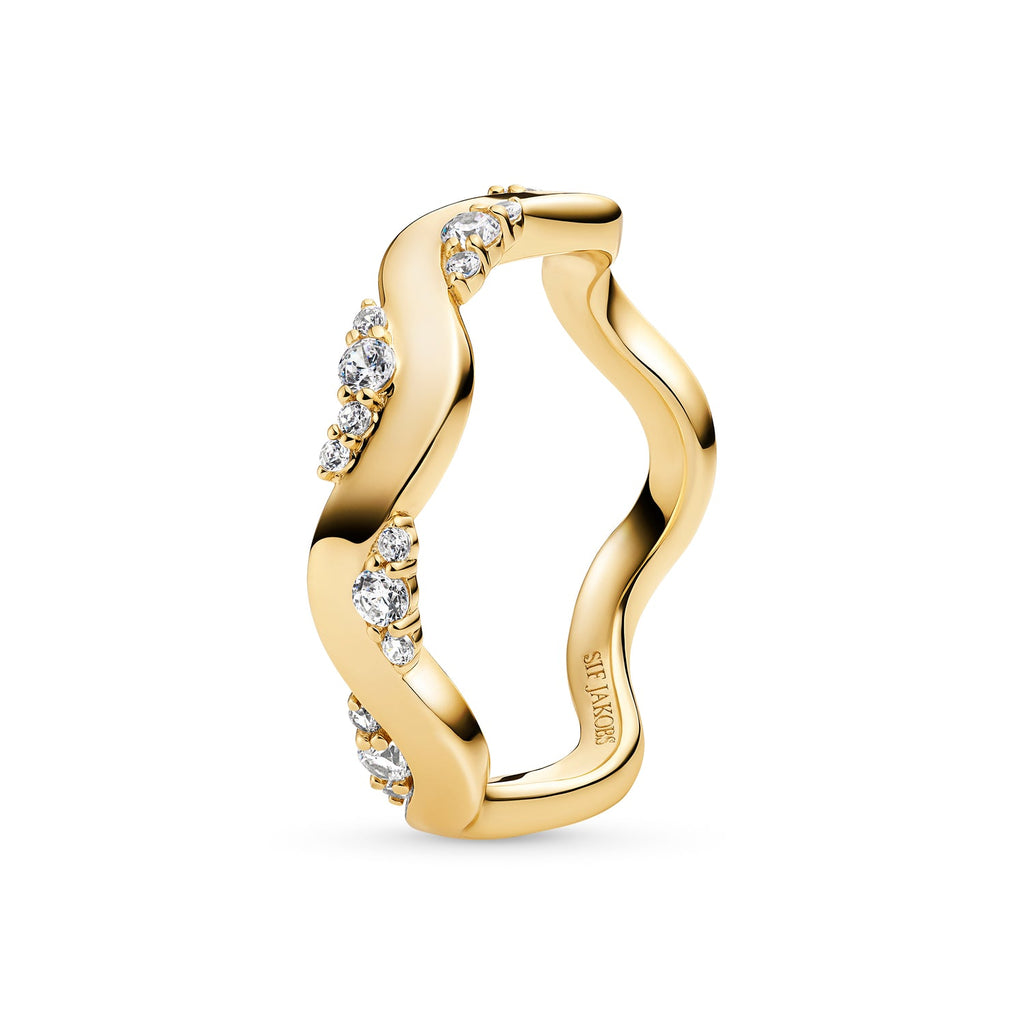Sif Jakobs Bague Ellera Waves SJ-R2762-CZ-YG