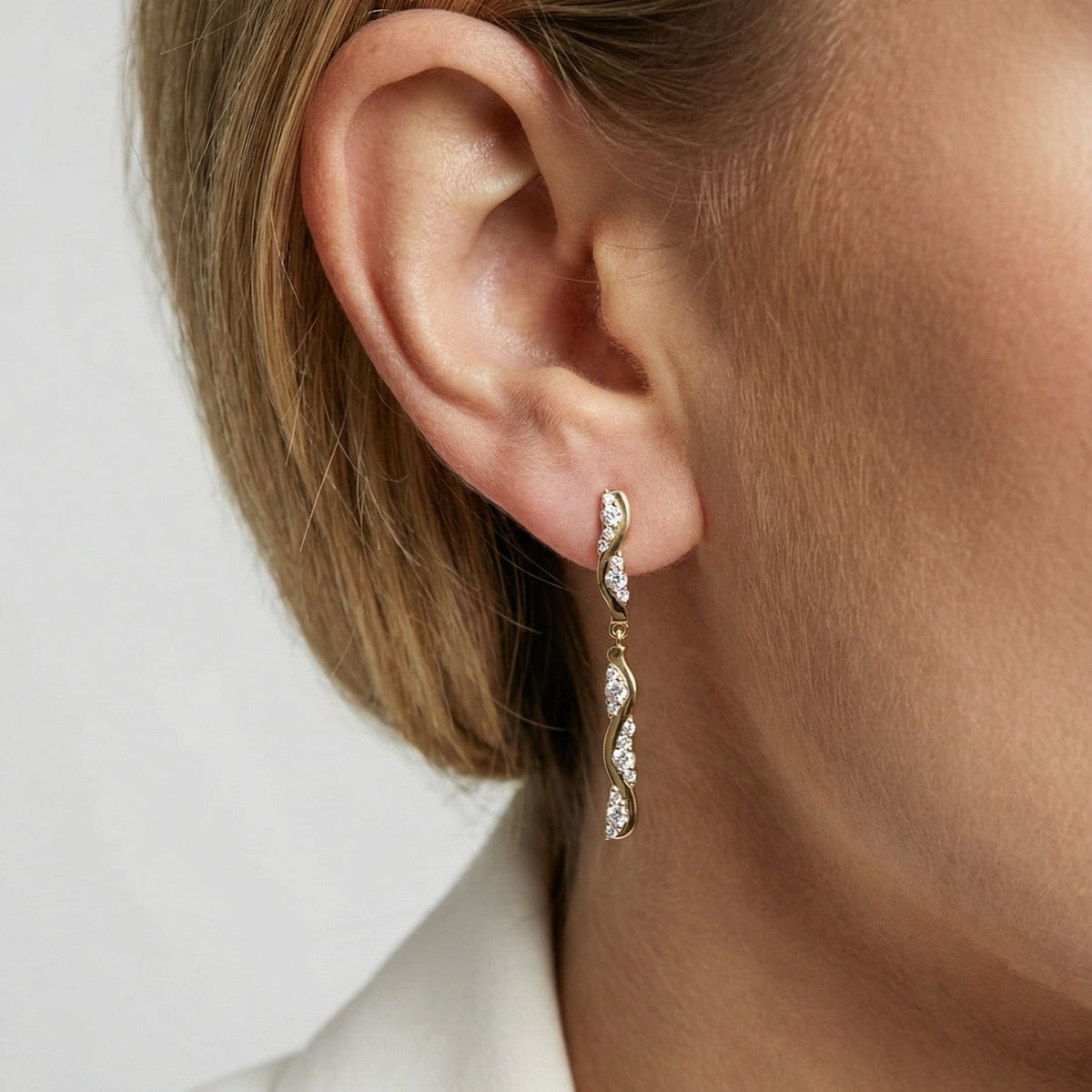 Sif Jakobs Boucles d'oreilles Ellera Waves SJ-E2764-CZ-YG