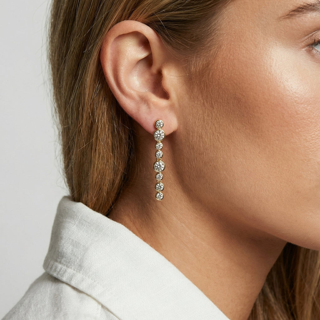 Sif Jakobs Boucles d'oreilles Sardinien & Sasso SJ-E2770-CZ-YG