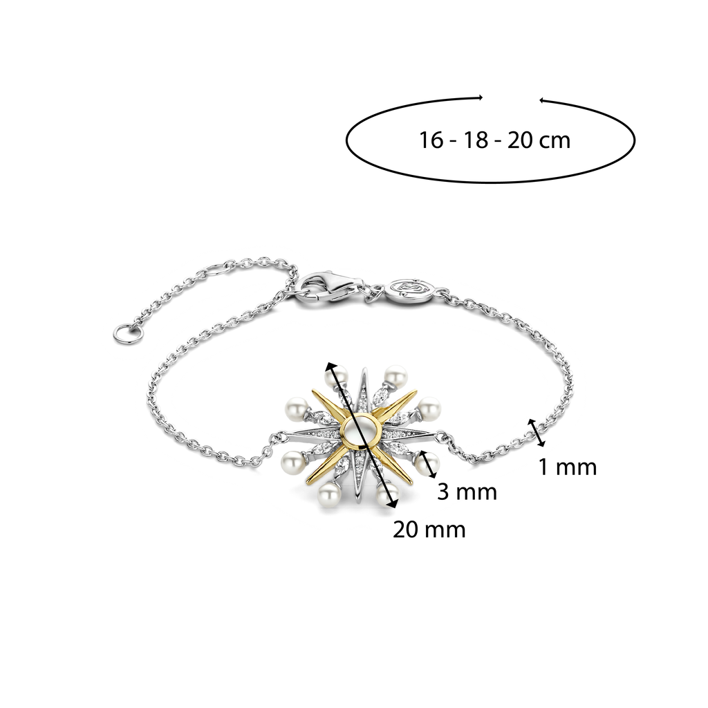 Ti Sento Milano Bracelet Lune et étoiles 23026YP