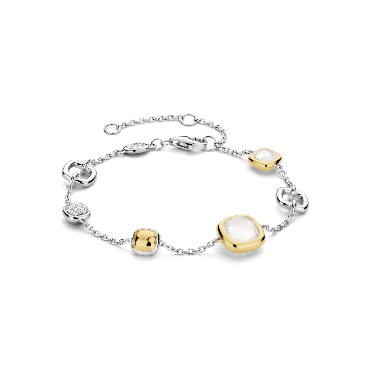 Ti Sento Milano Bracelet à charms Coussin et rectangle 23053MW