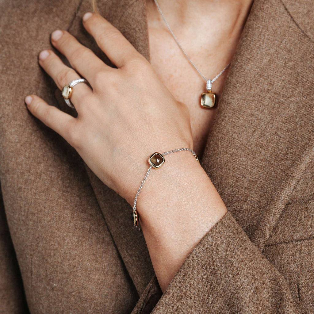 Ti Sento Milano Bracelet à charms Coussin et rectangle 23064KA