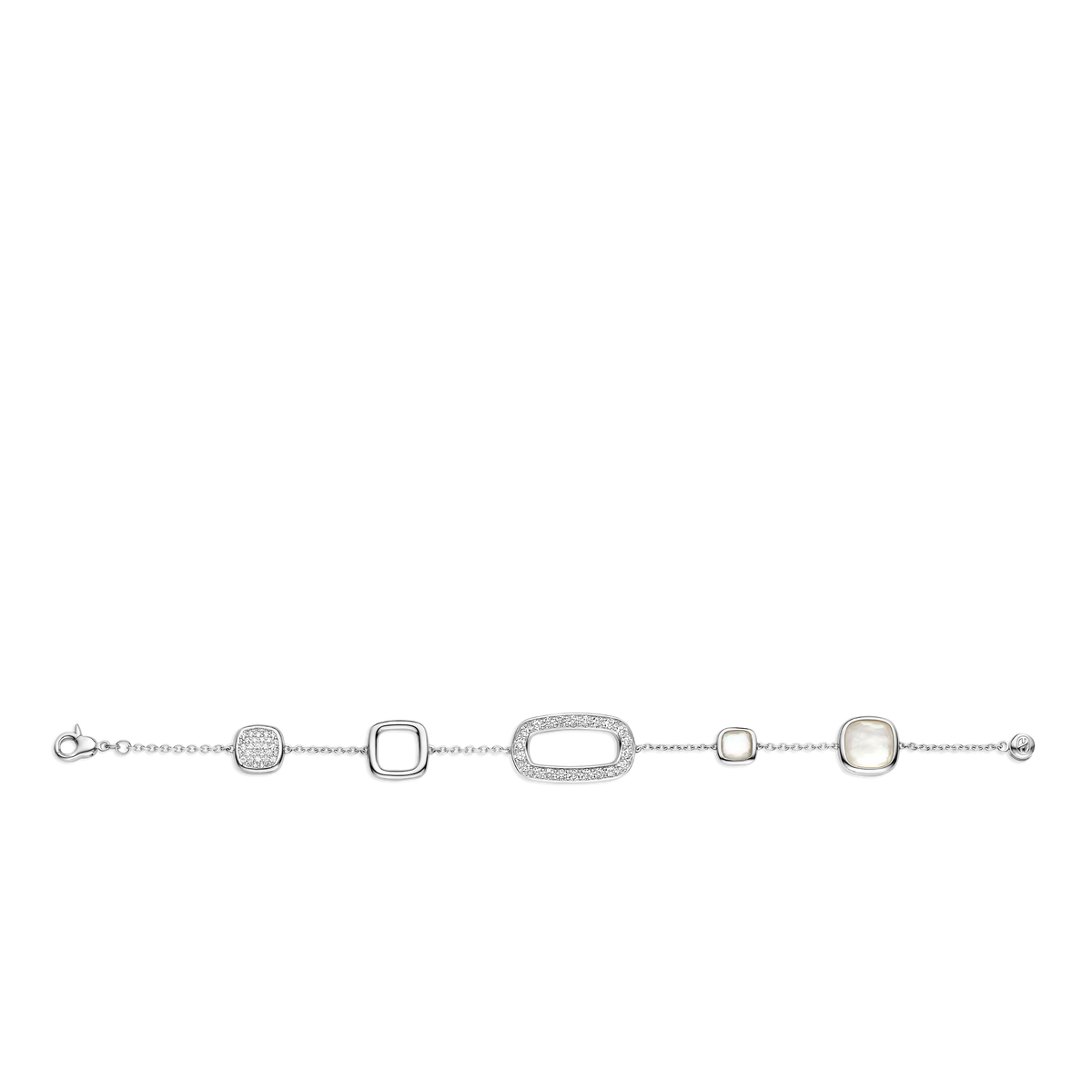 Ti Sento Milano Bracelet à charms Coussin et rectangle 23065ZI