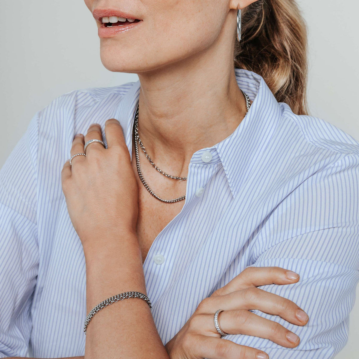 Ti Sento Milano Bracelet chaîne Classics 23068SI