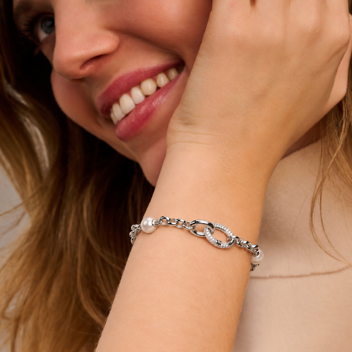 Ti Sento Milano Bracelet à charms Perles 23075ZI