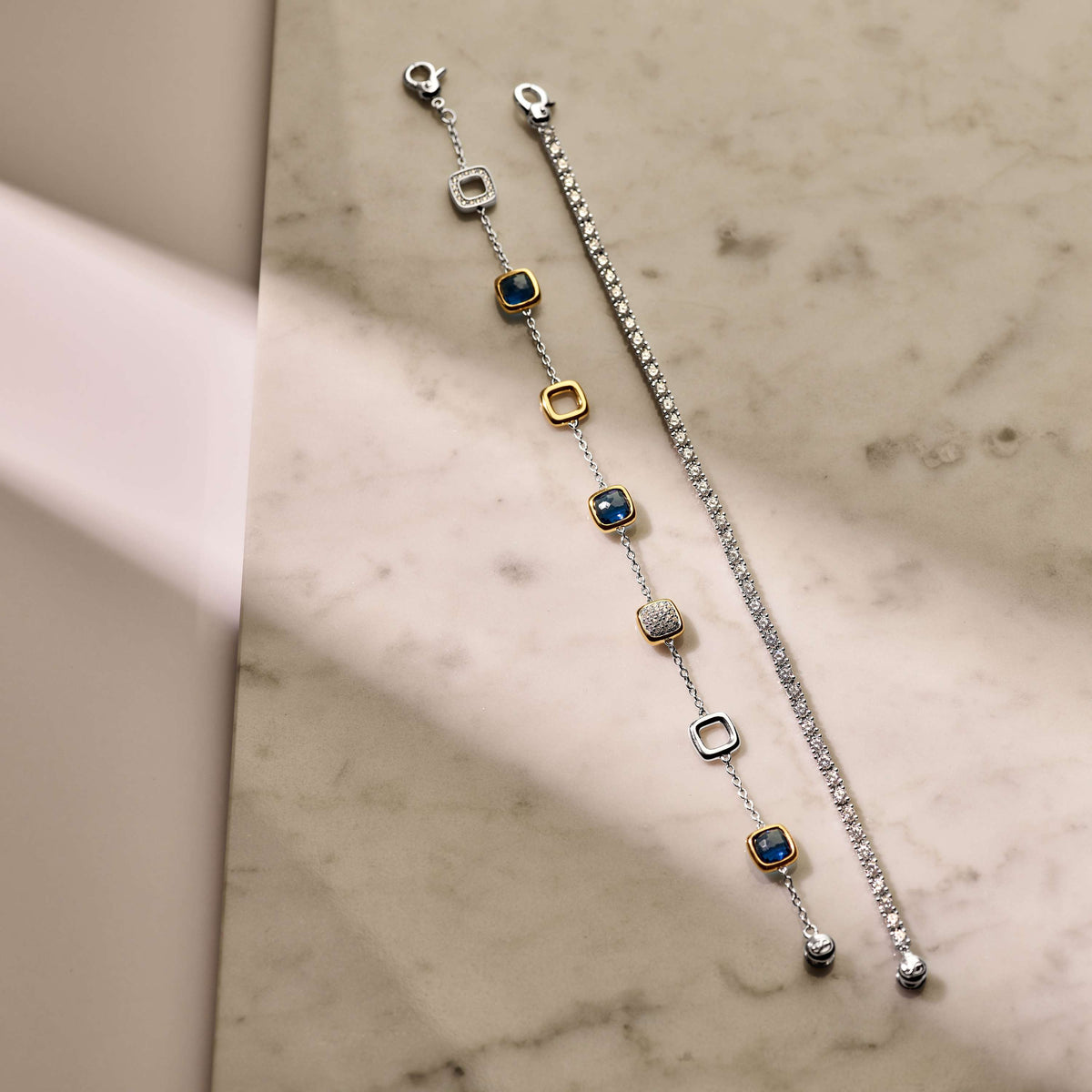 Ti Sento Milano Bracelet à charms Coussin et rectangle 23080DB
