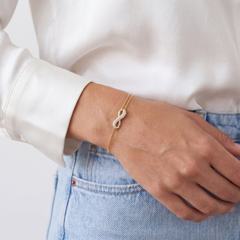 Sif Jakobs Bracelet Infinito SJ-B2871-CZ-YG