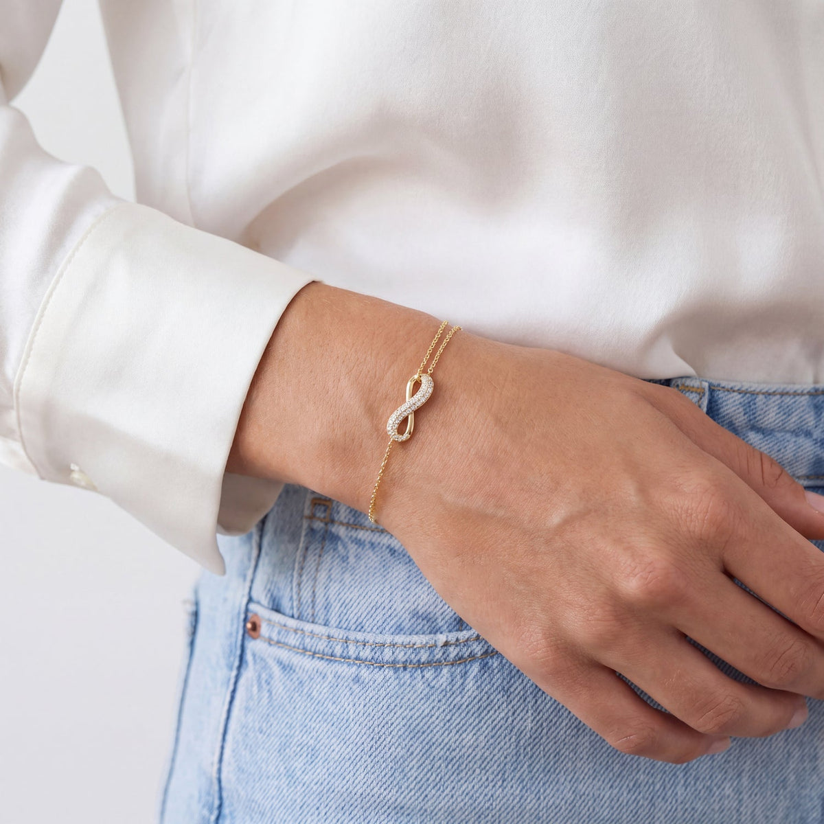Sif Jakobs Bracelet Infinito SJ-B2871-CZ-YG