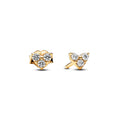 Pandora Timeless Clous d’Oreilles Cœur Triple Pierre 263003C01