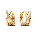 Pandora Signature Créoles Pavé Croisées 263150C01