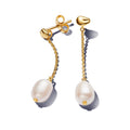 Pandora Essence Pendants d'Oreilles Perle de Culture d'Eau Douce Traitée 263313C01