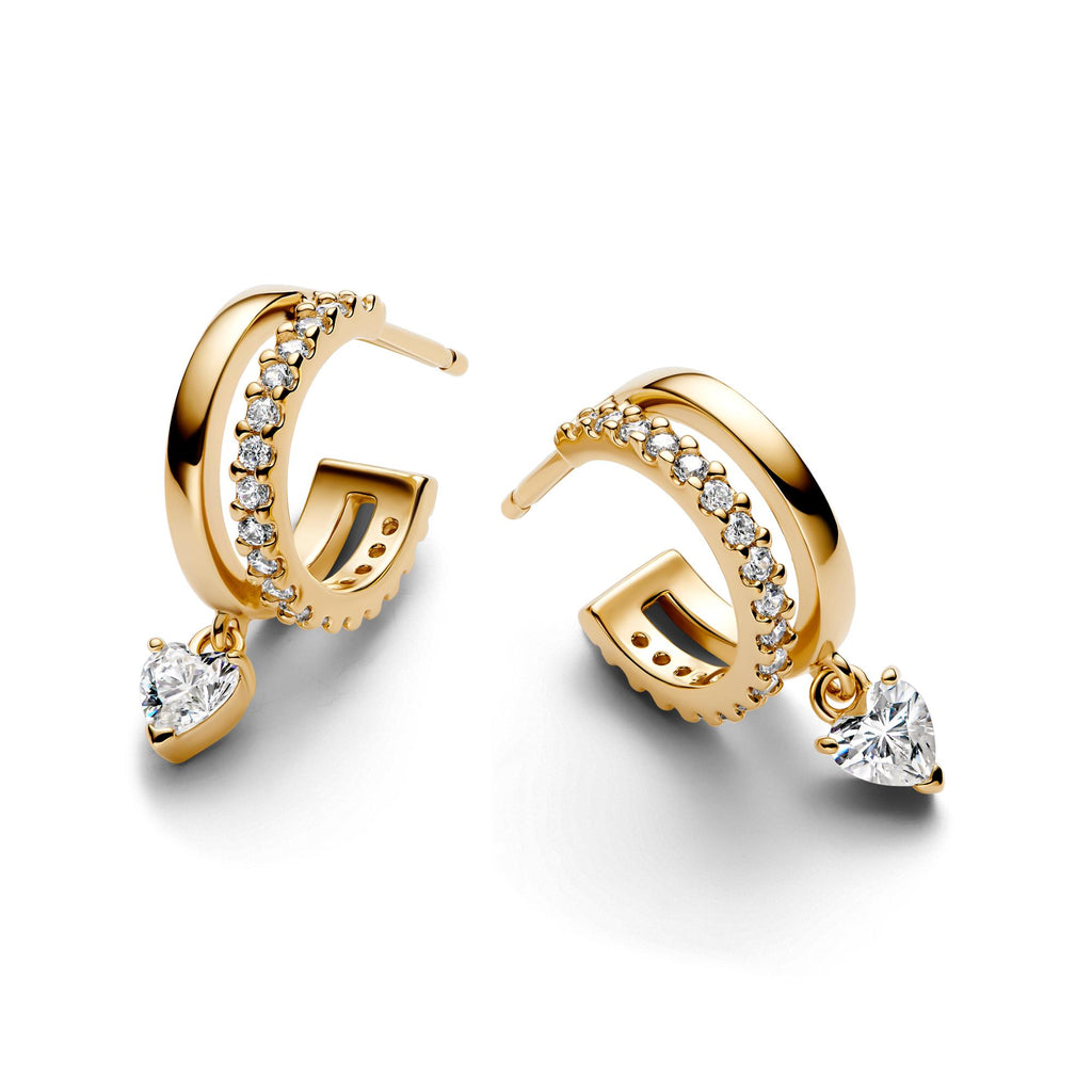 Pandora Timeless Créoles Cœurs Pendantes 263685C01