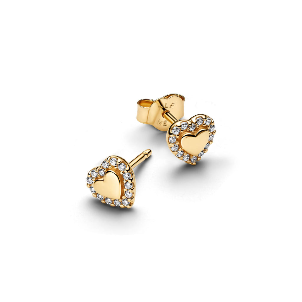 Pandora Timeless Clous d'Oreilles Halo Cœur 264363C01