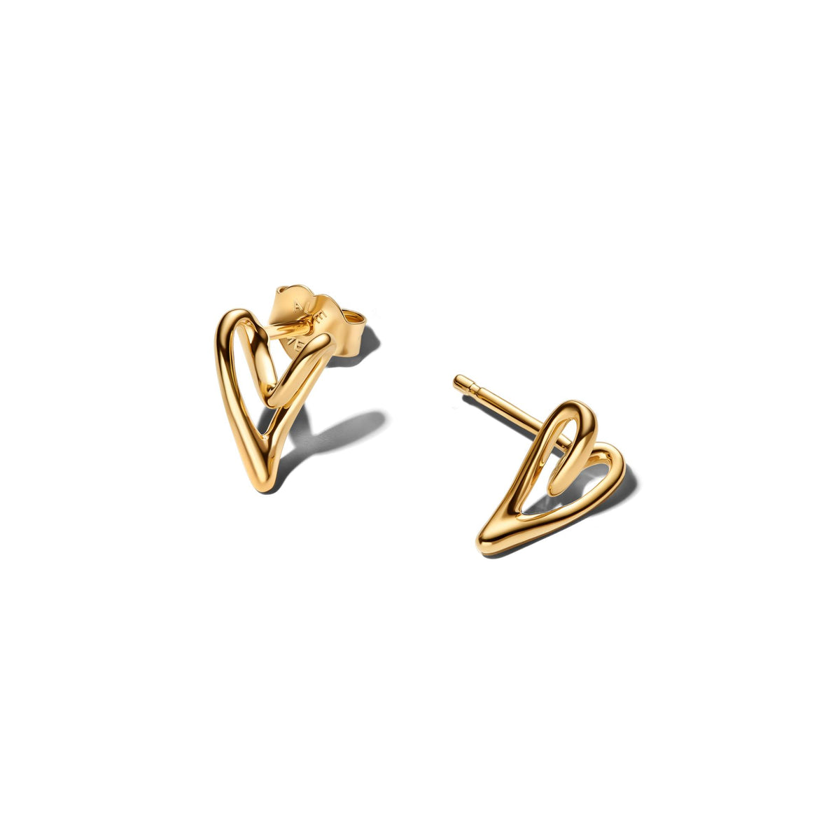 Pandora Essence Clous d'Oreilles Cœurs de Forme Organique 264393C00