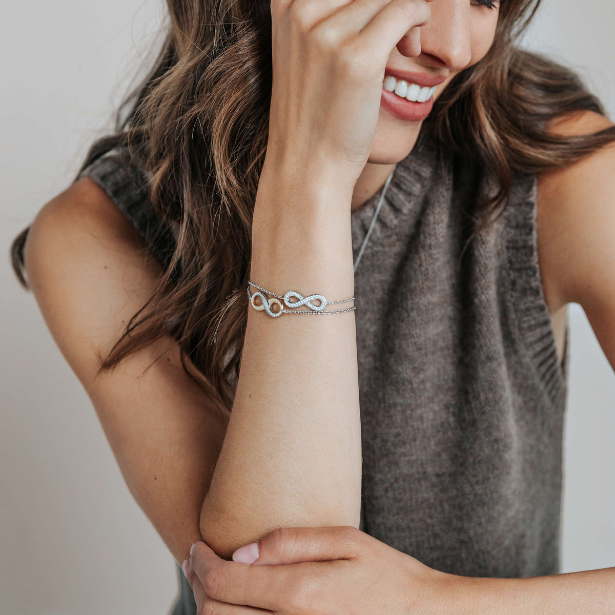Ti Sento Milano Bracelet à charms Amour, chance, bonheur 2823ZY