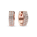 Pandora Timeless Créoles Double Rang Pavées 282622C01